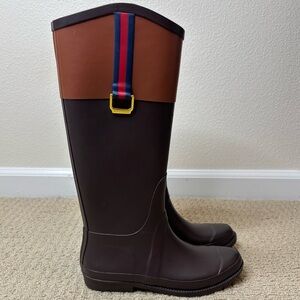 Tommy Hilfiger Women’s Equestrian Style Rubber Rain Boots